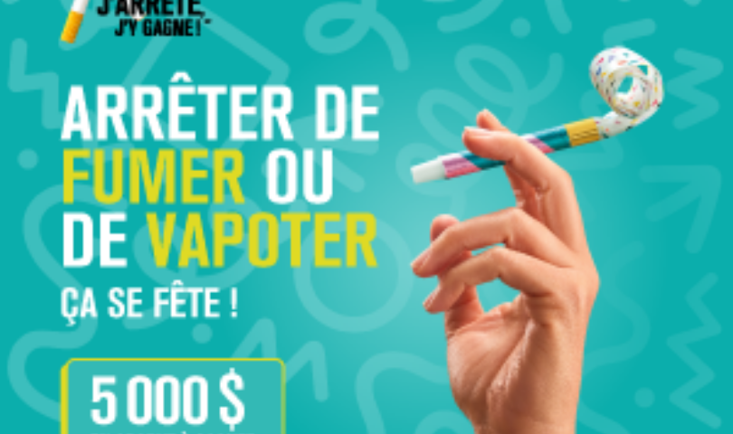 Arrêter de fumer ou de vapoter avec le Défi J'arrête, j'y gagne!, ça se fête