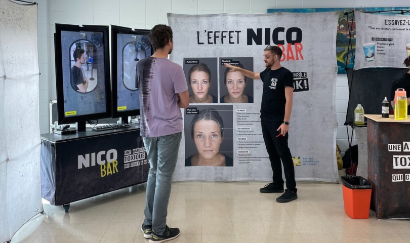 Le Nico-Bar, une expérience qui sensibilise les jeunes adultes au tabagisme et au vapotage
